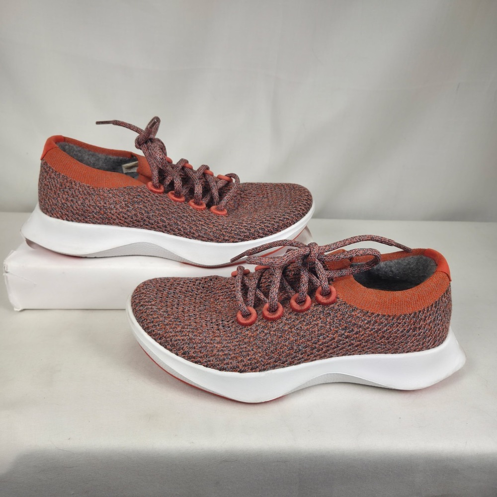 Allbirds Womens Tree Dasher Rustic Orange Knit Running Shoes Womens US Size 7.5